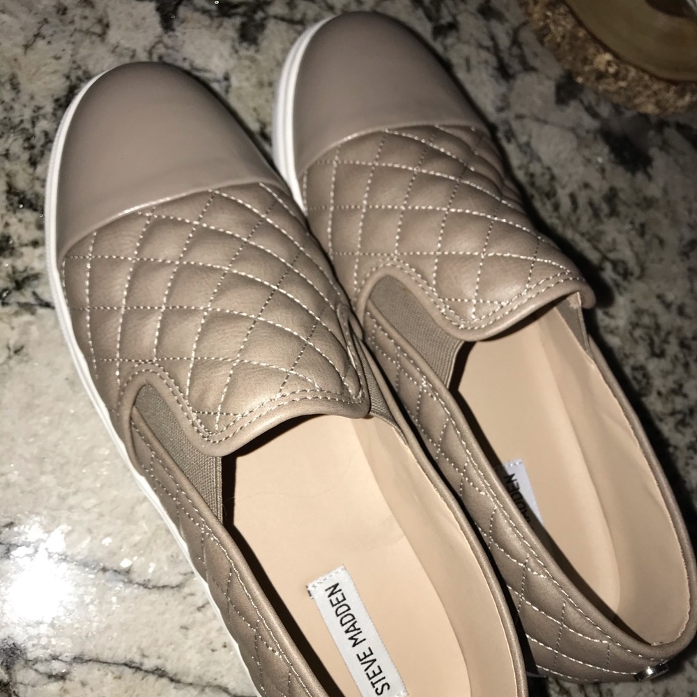 Steve Madden quilted faux leather sneakers